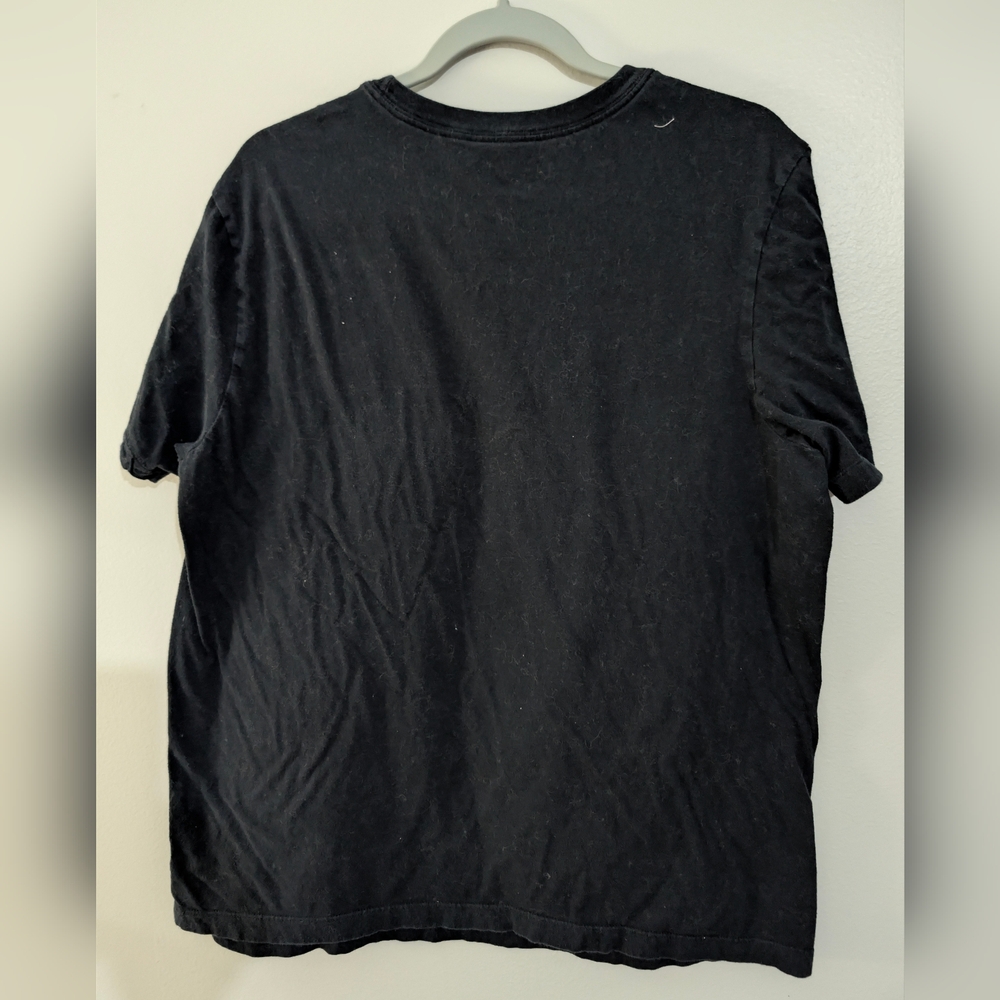 Men's Vtg Black Graphic T-Shirt - Jesus Saves Design - Short Sleeve - Picture 3 of 3